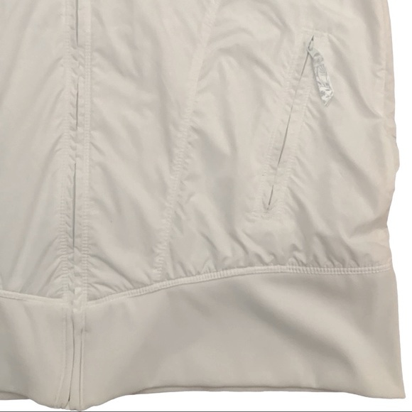 NIKE Lined Windbreaker High Neck White Sublimated Print Zip Bomber Jacket XL - Picture 8 of 16